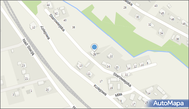 Łuczyce, Starowiejska, 26, mapa Łuczyce