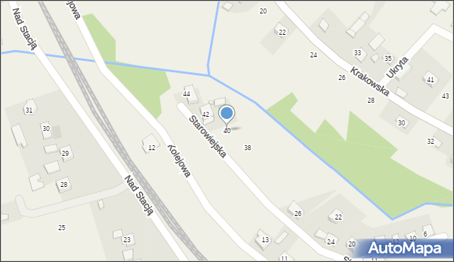 Łuczyce, Starowiejska, 40, mapa Łuczyce