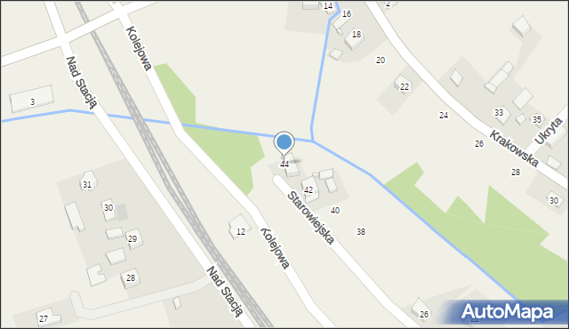 Łuczyce, Starowiejska, 44, mapa Łuczyce