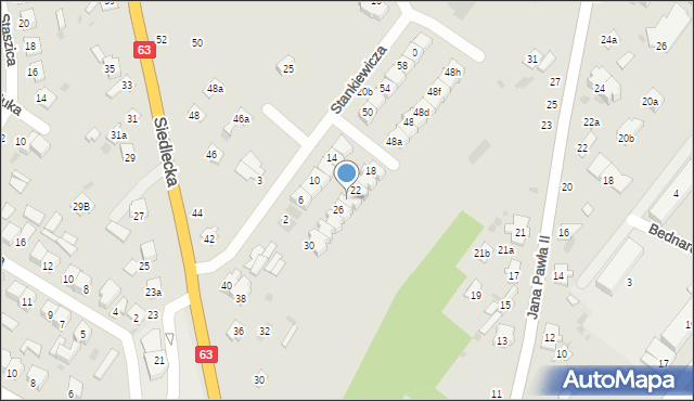 Łuków, Stankiewicza Ryszarda, 24, mapa Łuków