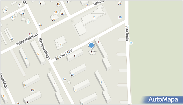 Łuków, Stasia i Nel, 3, mapa Łuków