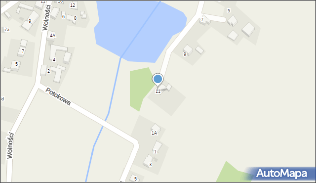 Łuków Śląski, Stawowa, 11, mapa Łuków Śląski