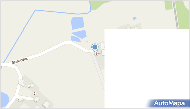 Łuków Śląski, Stawowa, 1b, mapa Łuków Śląski