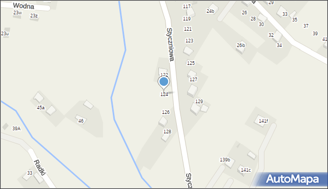 Luszowice, Styczniowa, 124, mapa Luszowice