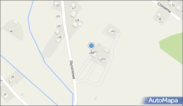 Luszowice, Styczniowa, 139b, mapa Luszowice