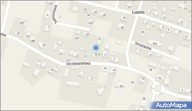 Luzino, Strzebielińska, 6, mapa Luzino