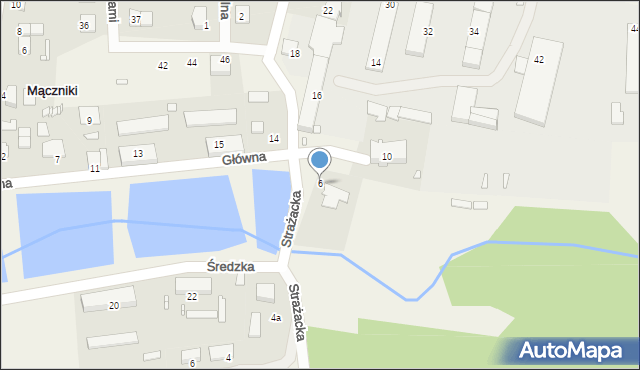 Mączniki, Strażacka, 6, mapa Mączniki