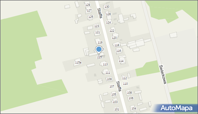 Majków, Staffa Leopolda, 115, mapa Majków