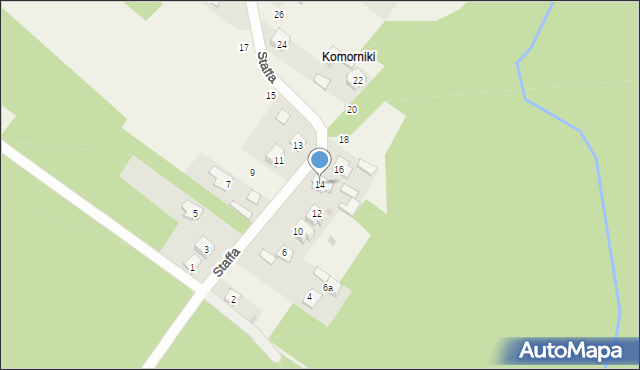 Majków, Staffa Leopolda, 14, mapa Majków