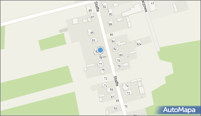 Majków, Staffa Leopolda, 79, mapa Majków