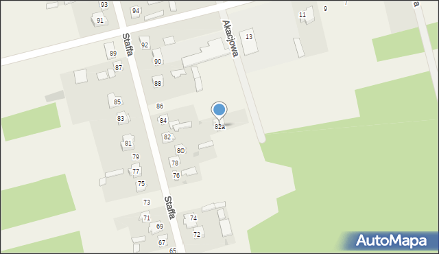 Majków, Staffa Leopolda, 82a, mapa Majków