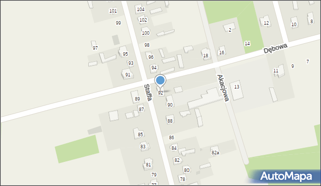 Majków, Staffa Leopolda, 92, mapa Majków