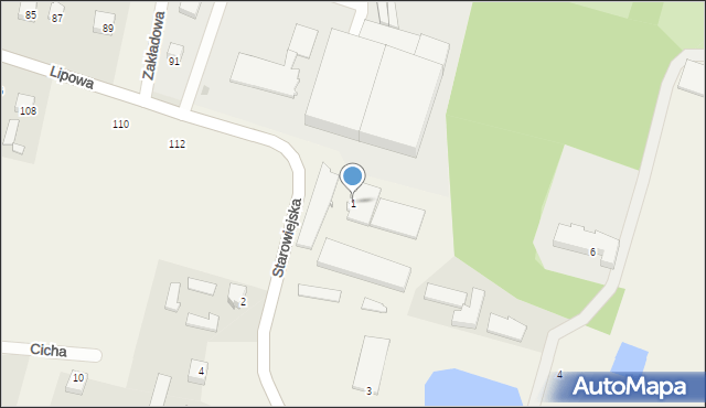 Maków, Starowiejska, 1, mapa Maków