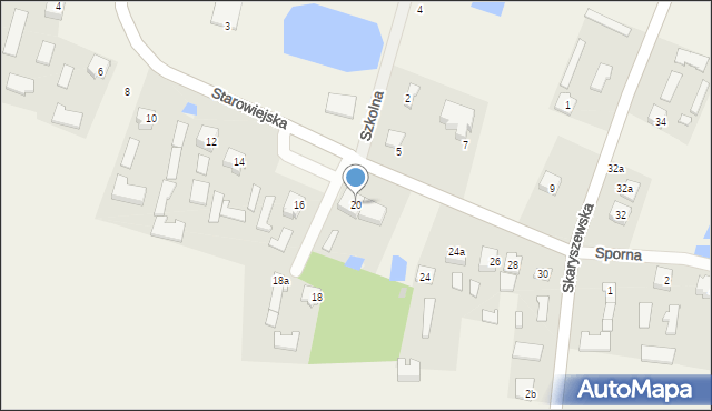 Maków, Starowiejska, 20, mapa Maków