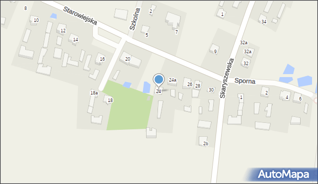 Maków, Starowiejska, 24, mapa Maków