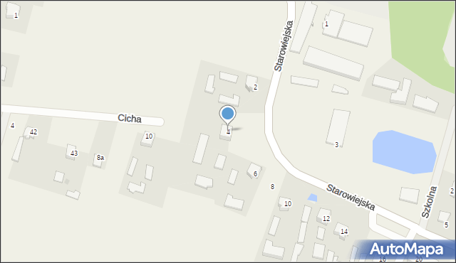 Maków, Starowiejska, 4, mapa Maków