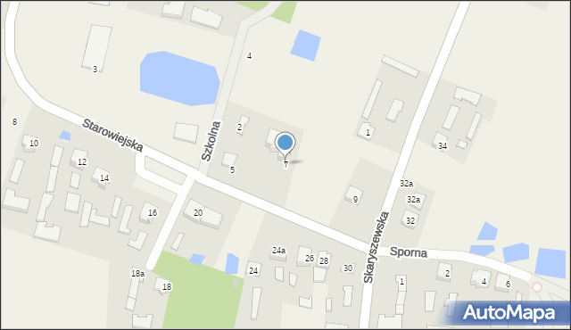 Maków, Starowiejska, 7, mapa Maków