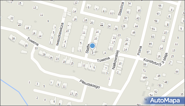 Maków Mazowiecki, Staffa Leopolda, 2, mapa Maków Mazowiecki