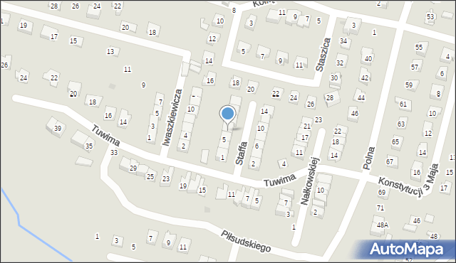 Maków Mazowiecki, Staffa Leopolda, 7, mapa Maków Mazowiecki