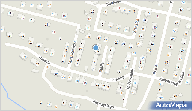 Maków Mazowiecki, Staffa Leopolda, 9, mapa Maków Mazowiecki