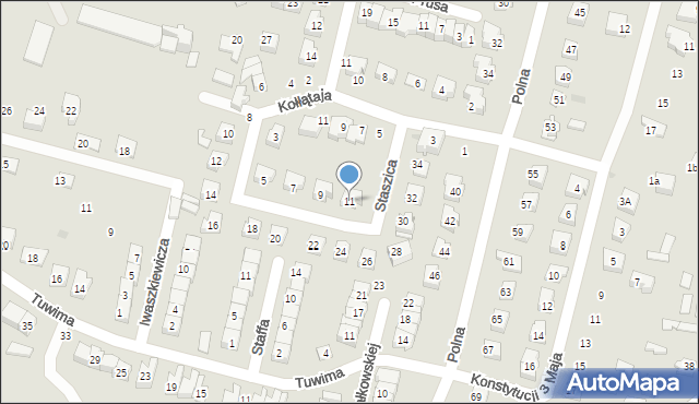 Maków Mazowiecki, Staszica Stanisława, 11, mapa Maków Mazowiecki