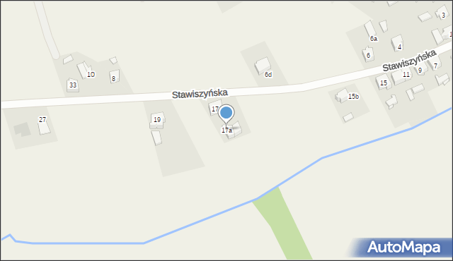 Malanów, Stawiszyńska, 17a, mapa Malanów