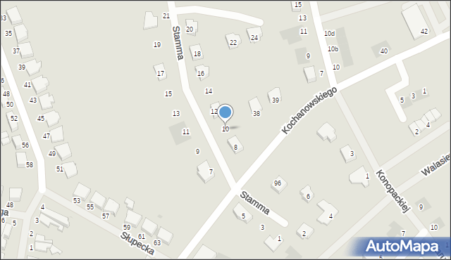 Malbork, Stamma Feliksa, 10, mapa Malborka