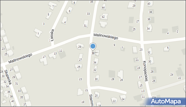 Malbork, Stamma Feliksa, 36, mapa Malborka