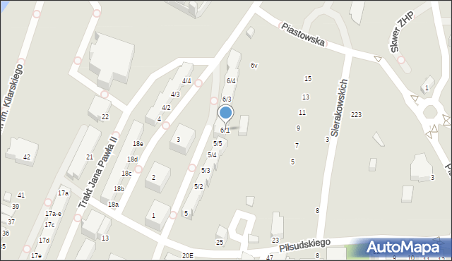 Malbork, Stare Miasto, 6/1, mapa Malborka