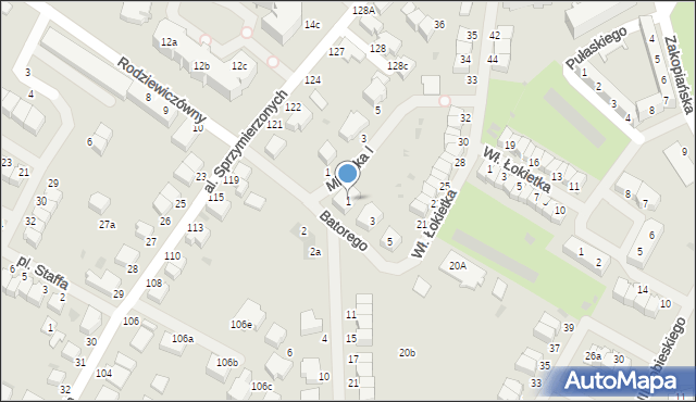 Malbork, Stefana Batorego, 1, mapa Malborka