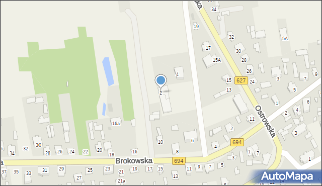 Małkinia Górna, Strażacka, 2, mapa Małkinia Górna