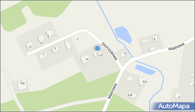 Mały Rudnik, Storczykowa, 1, mapa Mały Rudnik