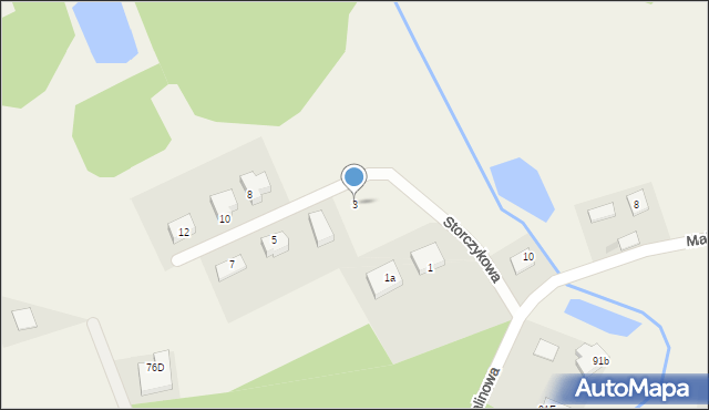 Mały Rudnik, Storczykowa, 3, mapa Mały Rudnik