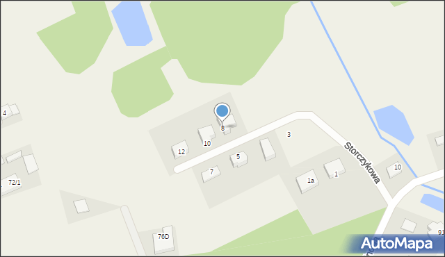 Mały Rudnik, Storczykowa, 8, mapa Mały Rudnik