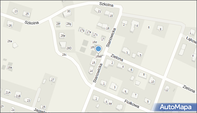 Marcinkowice, Stanowicka, 16aa, mapa Marcinkowice