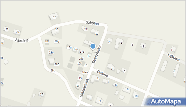 Marcinkowice, Stanowicka, 17ab, mapa Marcinkowice
