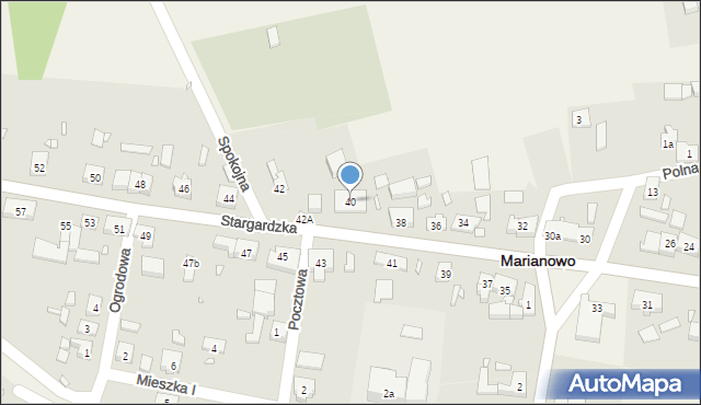 Marianowo, Stargardzka, 40, mapa Marianowo