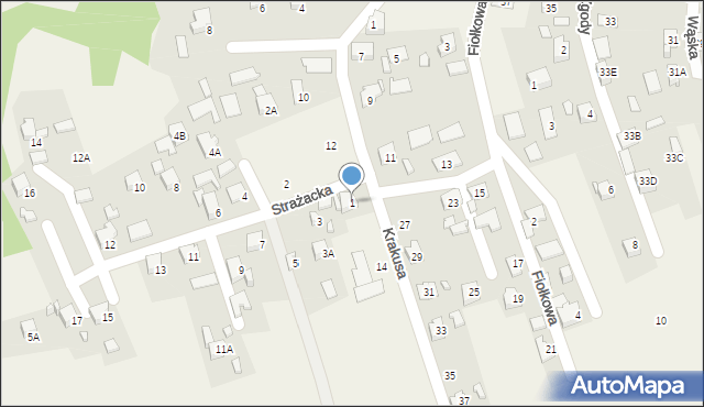 Marklowice, Strażacka, 1, mapa Marklowice