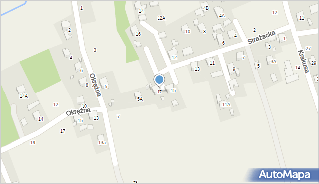 Marklowice, Strażacka, 17, mapa Marklowice