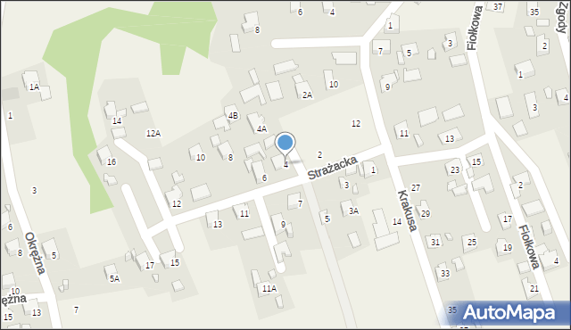 Marklowice, Strażacka, 4, mapa Marklowice