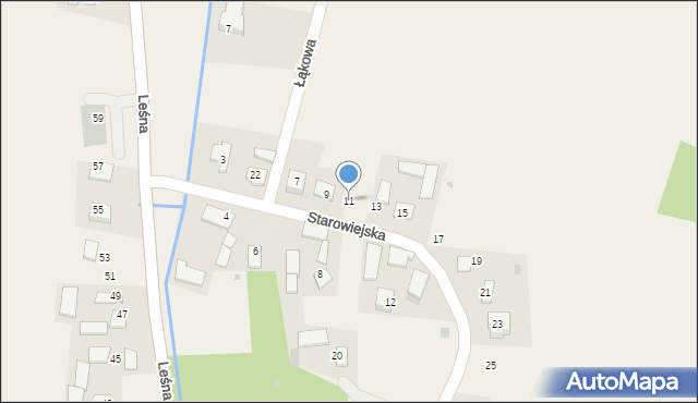 Marszowice, Starowiejska, 11, mapa Marszowice