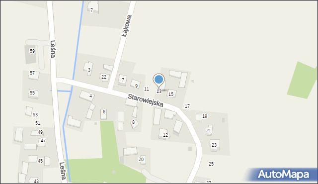 Marszowice, Starowiejska, 13, mapa Marszowice