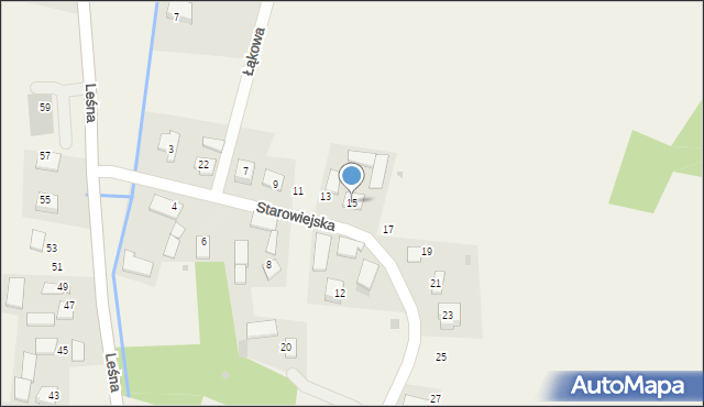 Marszowice, Starowiejska, 15, mapa Marszowice