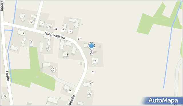 Marszowice, Starowiejska, 21, mapa Marszowice