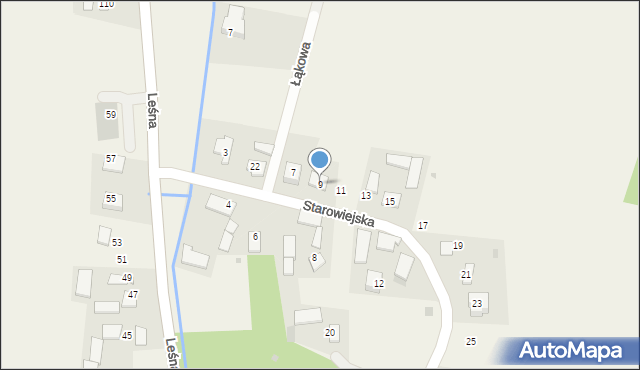 Marszowice, Starowiejska, 9, mapa Marszowice