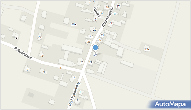 Marzęcice, Starowiejska, 27, mapa Marzęcice