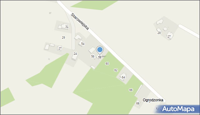 Maszków, Starowiejska, 58, mapa Maszków