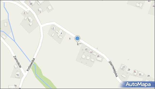 Maszków, Starowiejska, 8, mapa Maszków