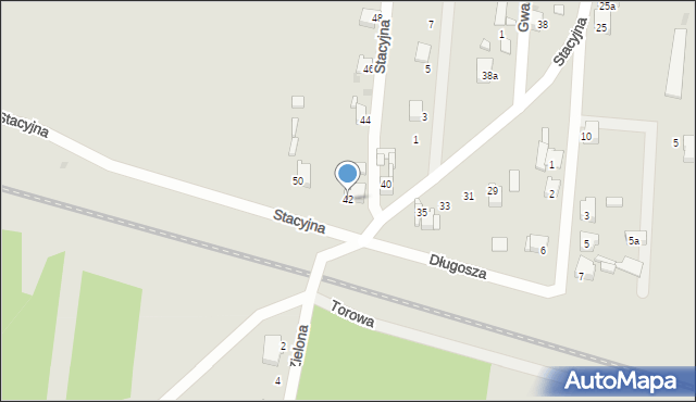 Miasteczko Śląskie, Stacyjna, 42, mapa Miasteczko Śląskie