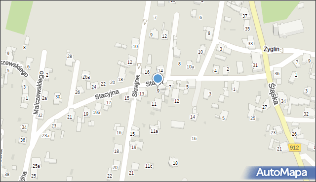 Miasteczko Śląskie, Stacyjna, 9, mapa Miasteczko Śląskie